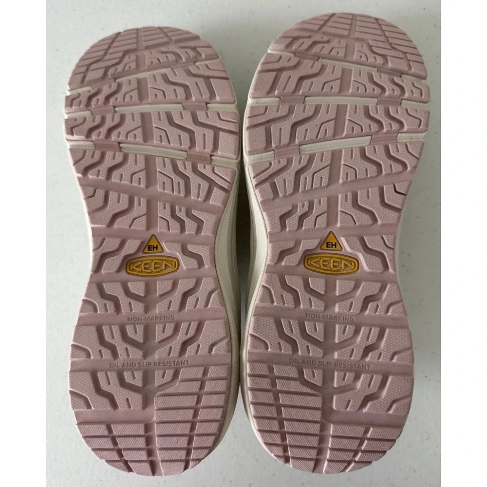 KEEN Utility Vista Energy Composite Toe Work Shoes Beige Women's Size 10M